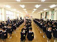 新学期　進級式　登園　その２