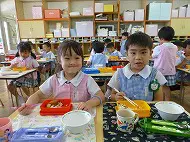 昼食時間　和太鼓